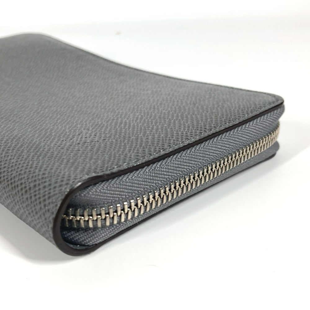 LOUIS VUITTON Long Wallet Purse M30517 Taiga Leather gray Taiga Zippy Organizer