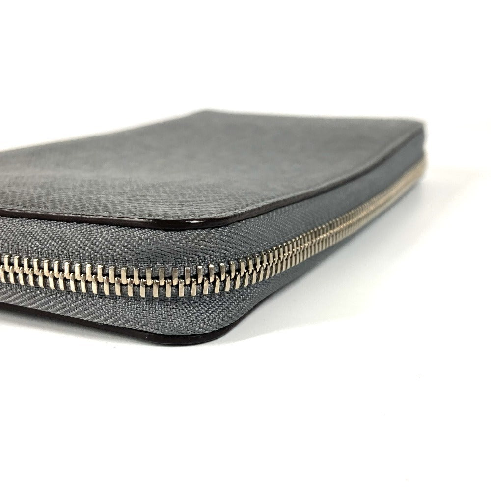 LOUIS VUITTON Long Wallet Purse M30517 Taiga Leather gray Taiga Zippy Organizer