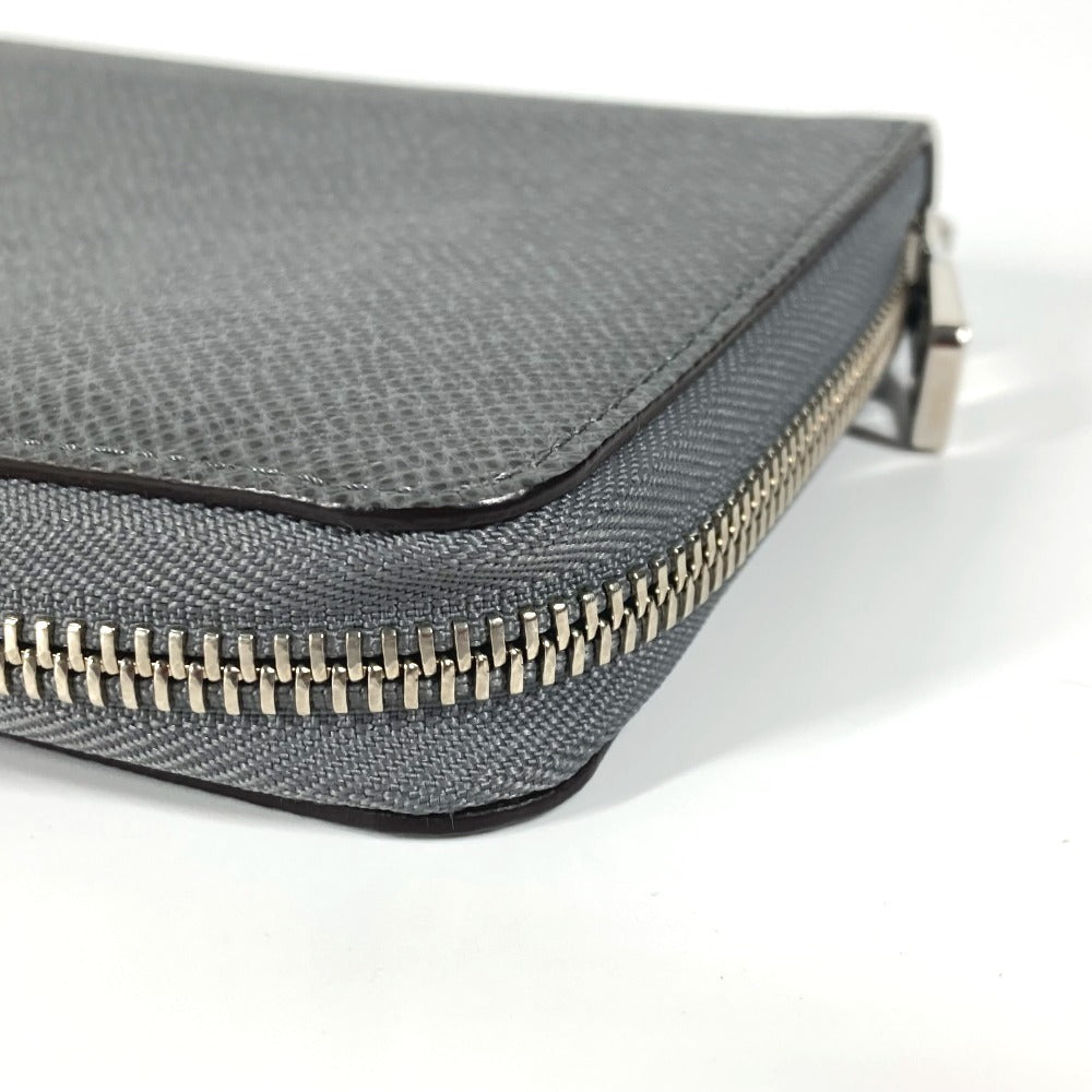 LOUIS VUITTON Long Wallet Purse M30517 Taiga Leather gray Taiga Zippy Organizer