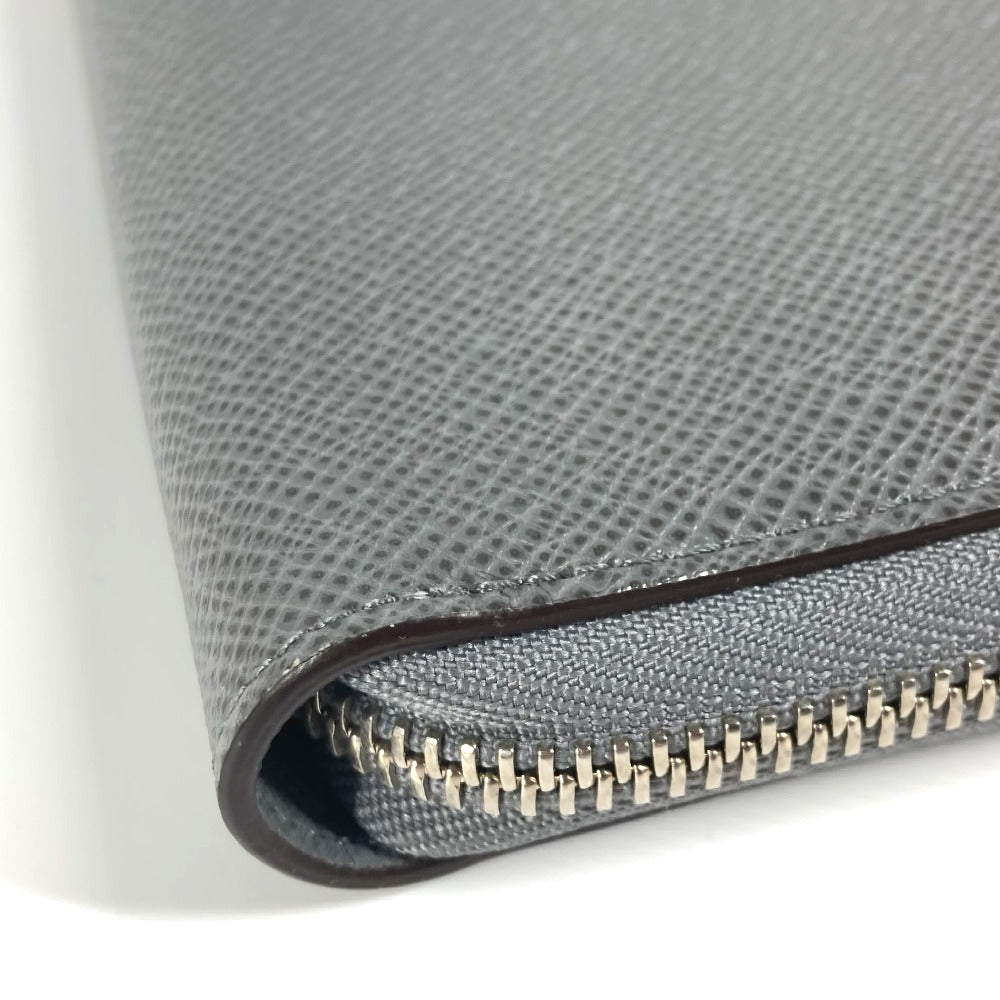 LOUIS VUITTON Long Wallet Purse M30517 Taiga Leather gray Taiga Zippy Organizer