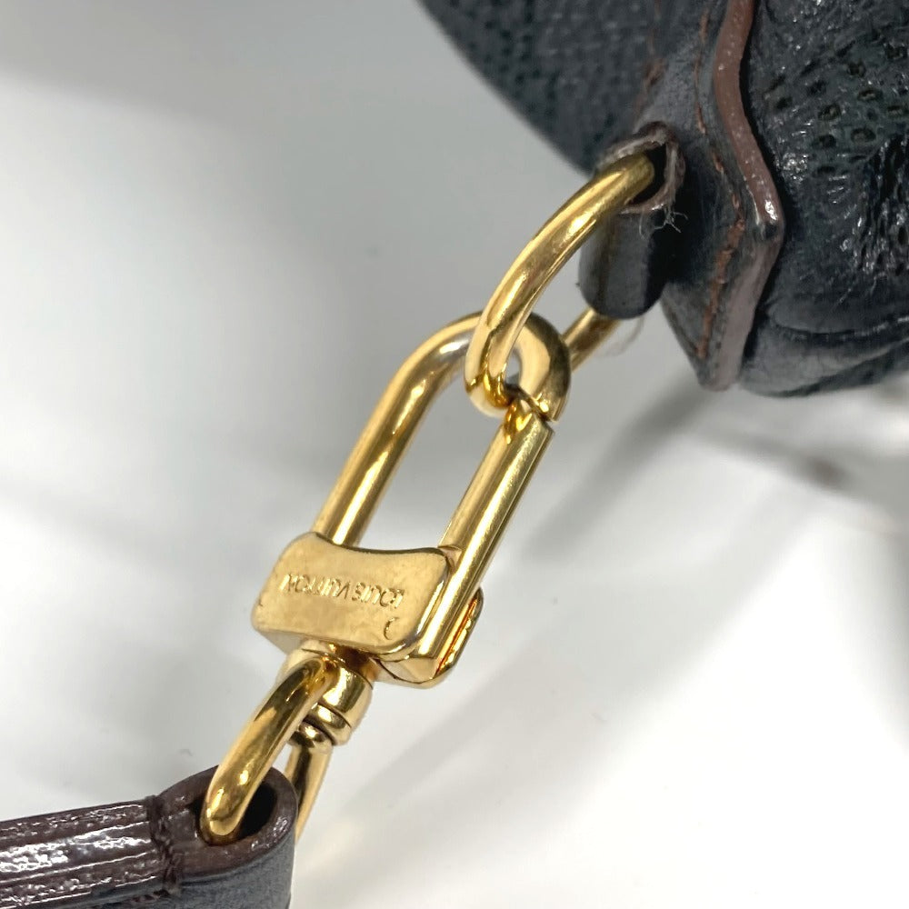 LOUIS VUITTON Shoulder Bag M93987 monogram mahina leather black Monogram Mahina Selene MM