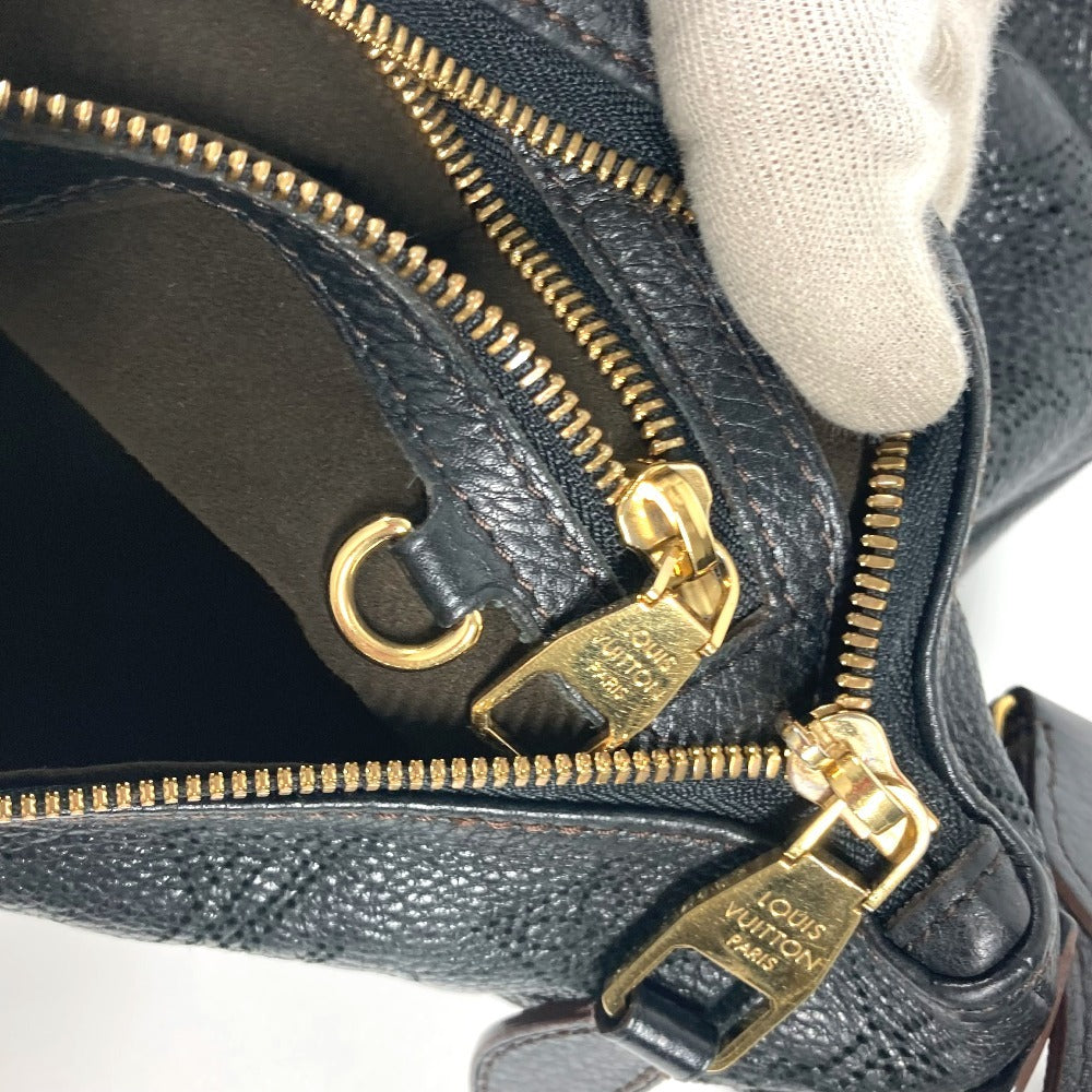LOUIS VUITTON Shoulder Bag M93987 monogram mahina leather black Monogram Mahina Selene MM