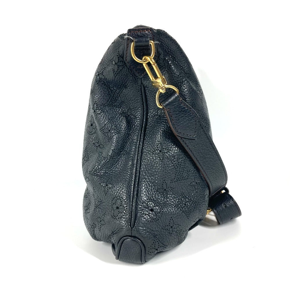 LOUIS VUITTON Shoulder Bag M93987 monogram mahina leather black Monogram Mahina Selene MM