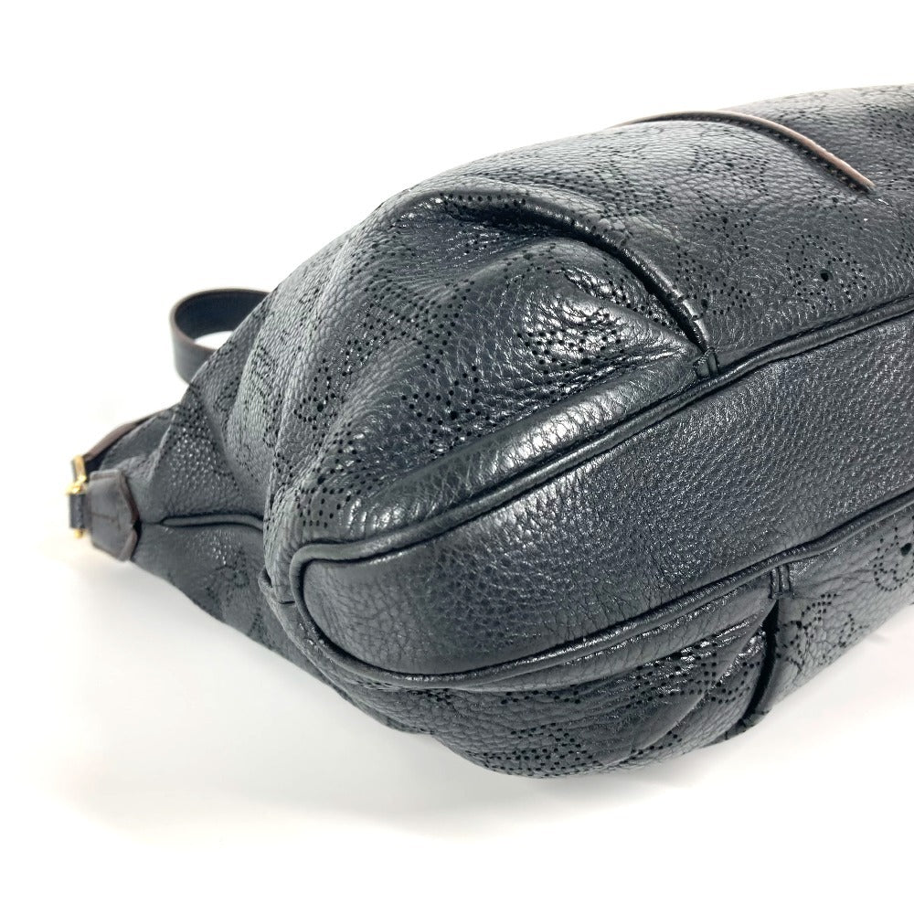 LOUIS VUITTON Shoulder Bag M93987 monogram mahina leather black Monogram Mahina Selene MM