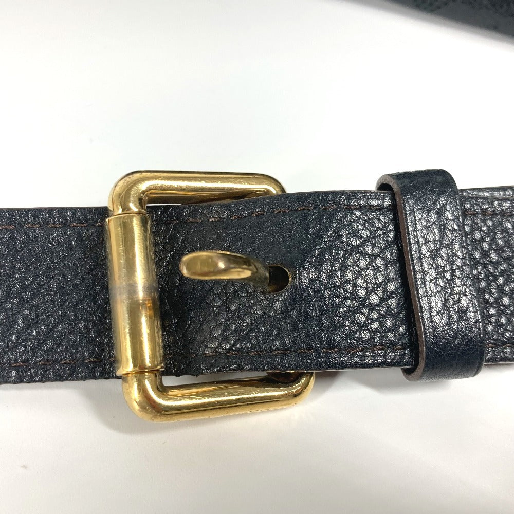 LOUIS VUITTON Shoulder Bag M93987 monogram mahina leather black Monogram Mahina Selene MM