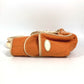 CELINE Handbag Leather / canvas Orange Fringe Tassel Triomphe Logo Boogie bag