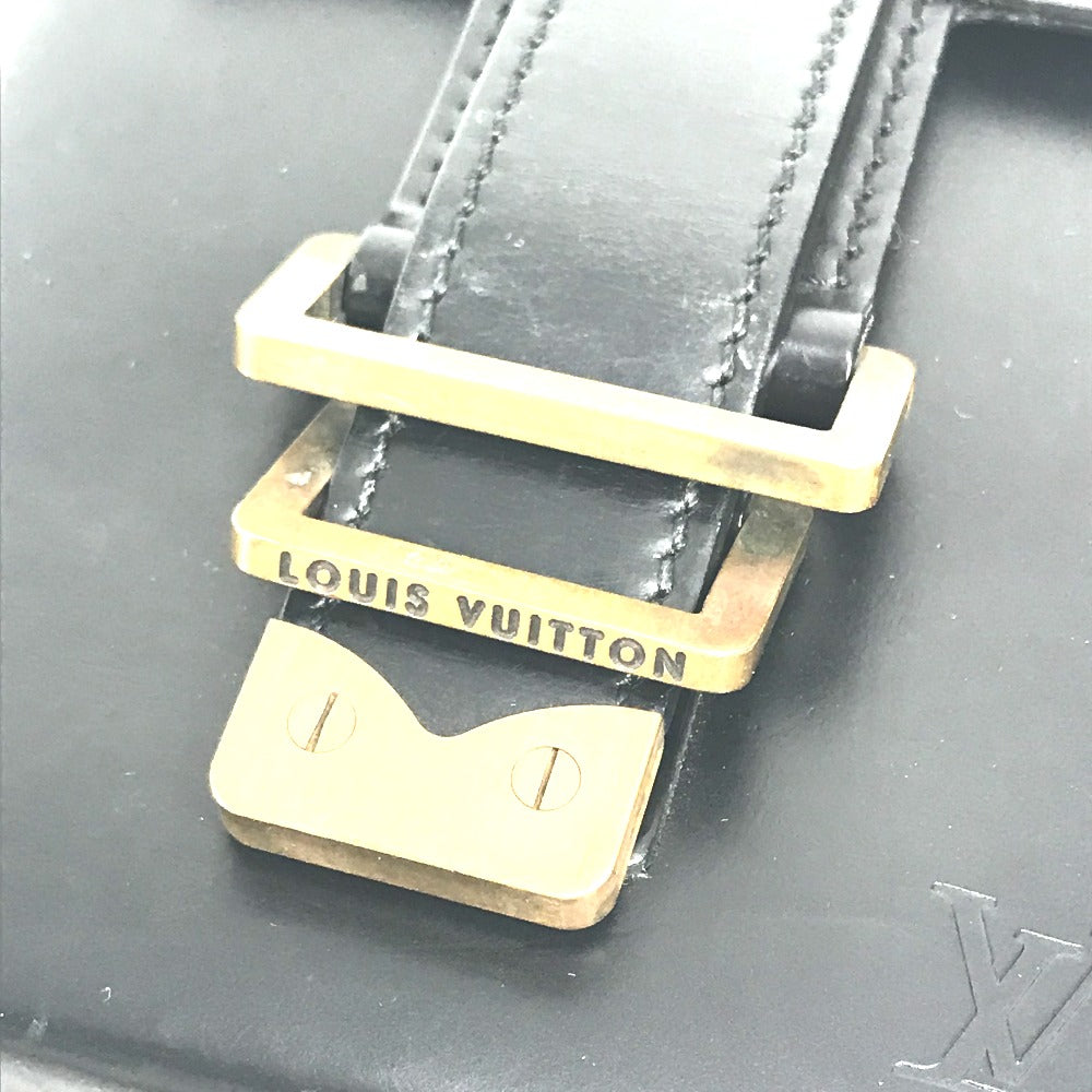 LOUIS VUITTON Pouch M92222 leather black Liege line Pister