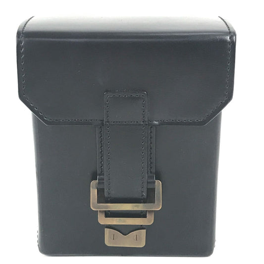 LOUIS VUITTON Pouch M92222 leather black Liege line Pister