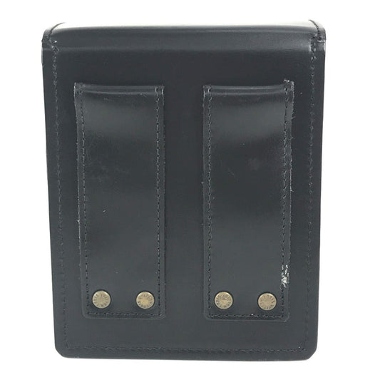 LOUIS VUITTON Pouch M92222 leather black Liege line Pister