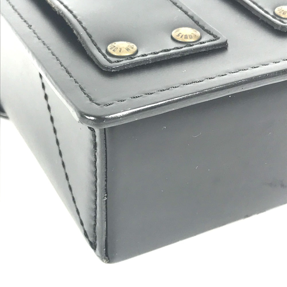LOUIS VUITTON Pouch M92222 leather black Liege line Pister