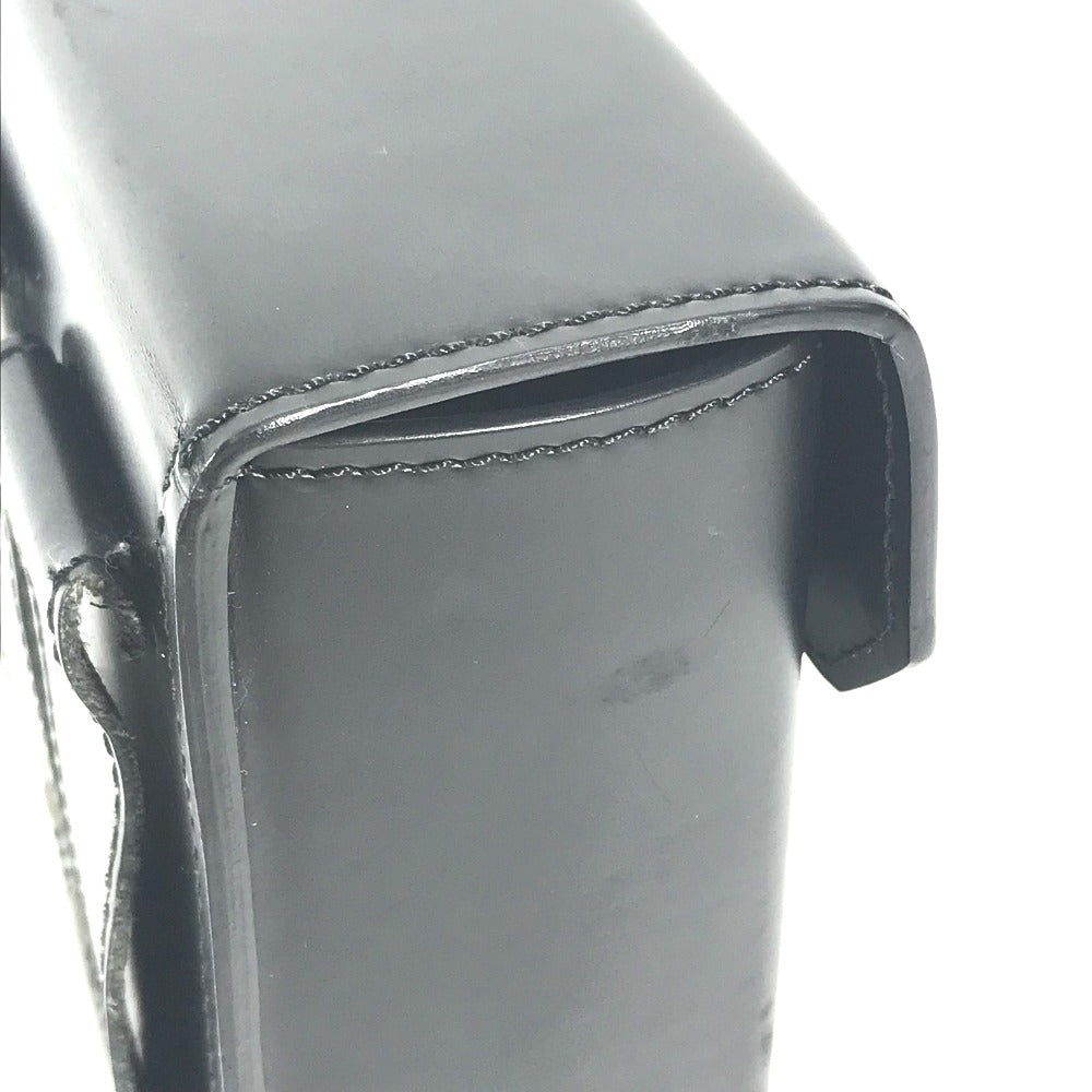 LOUIS VUITTON Pouch M92222 leather black Liege line Pister