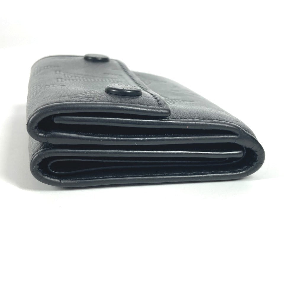LOUIS VUITTON Trifold wallet M67631 Monogram shadow leather black Monogram shadow Discovery