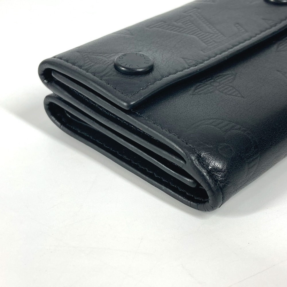 LOUIS VUITTON Trifold wallet M67631 Monogram shadow leather black Monogram shadow Discovery