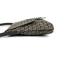 FENDI Shoulder Bag Leather / canvas Brown Zucchino FF logo
