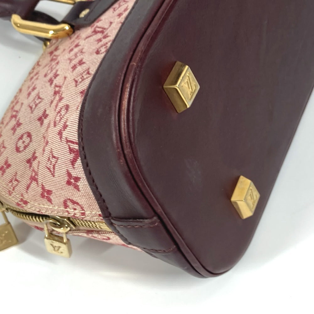 LOUIS VUITTON Handbag M92207 Monogram mini canvas Red Monogram mini Almaron Women Used Authentic