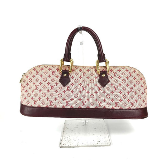 LOUIS VUITTON Handbag M92207 Monogram mini canvas Red Monogram mini Almaron Women Used Authentic