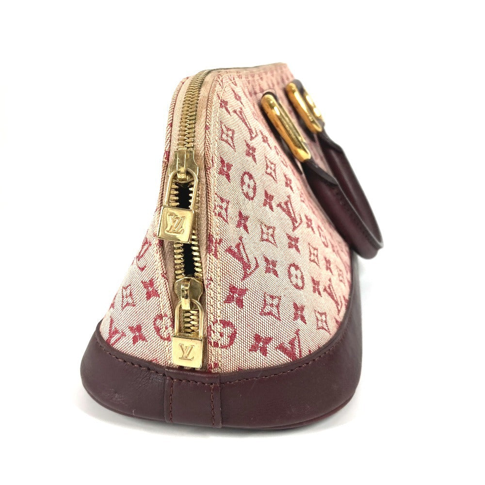 LOUIS VUITTON Handbag M92207 Monogram mini canvas Red Monogram mini Almaron Women Used Authentic