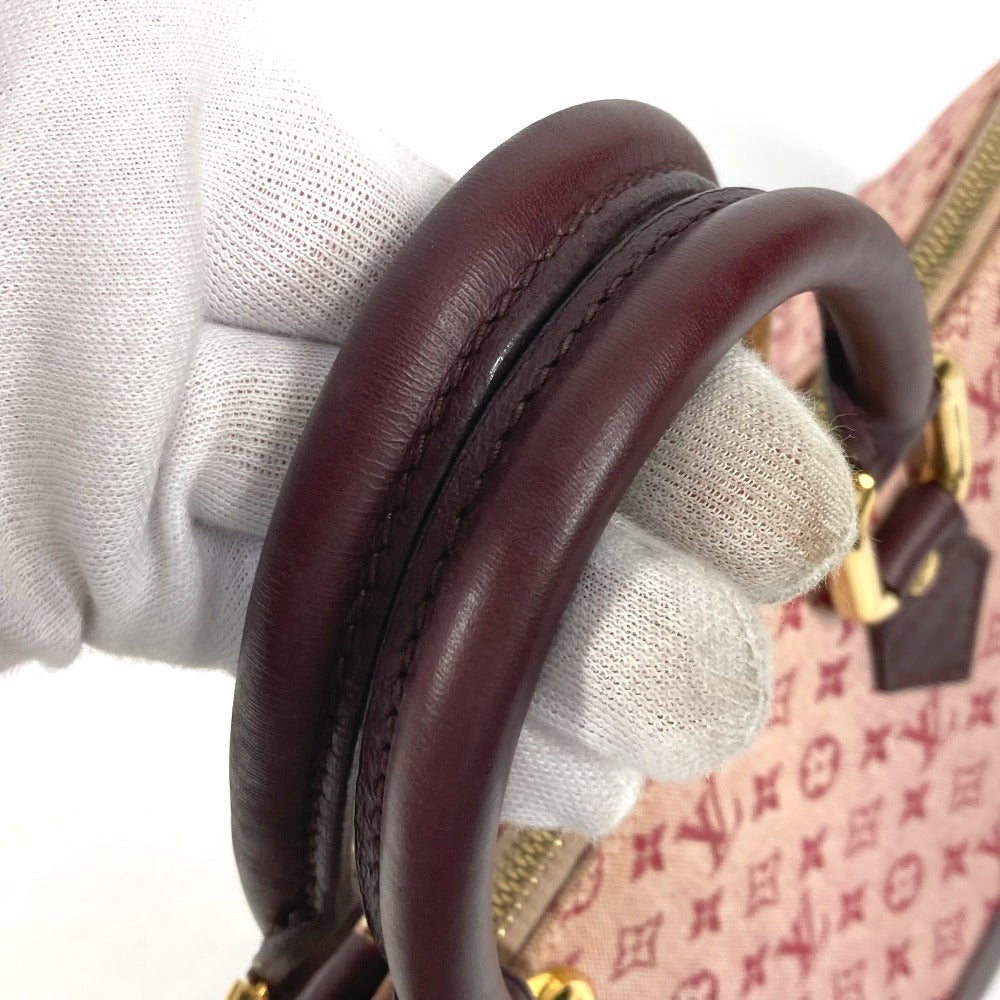LOUIS VUITTON Handbag M92207 Monogram mini canvas Red Monogram mini Almaron Women Used Authentic