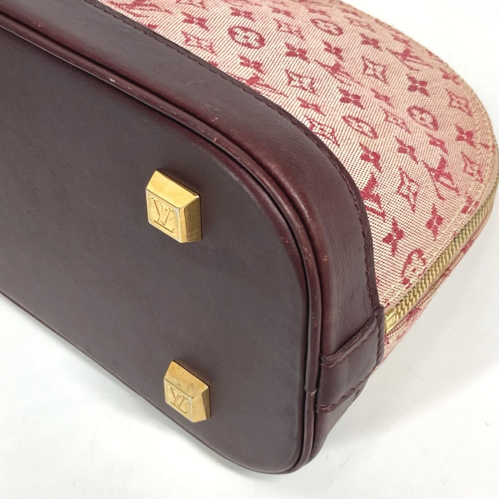 LOUIS VUITTON Handbag M92207 Monogram mini canvas Red Monogram mini Almaron Women Used Authentic