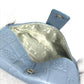CHANEL Pouch leather blue CC Camellia Icon Pocket Tissue Cover