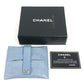 CHANEL Pouch leather blue CC Camellia Icon Pocket Tissue Cover