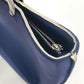 CHANEL Handbag polyamide Navy Metal handle Women Used Authentic