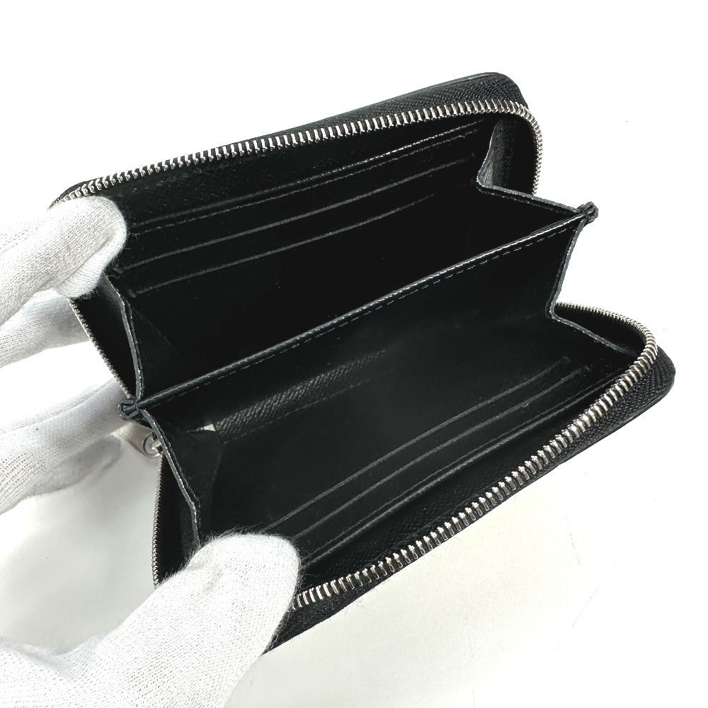 LOUIS VUITTON Coin case M63721 Epi Leather black Epi LV Stories Heart Zip around purse Women Used Authentic