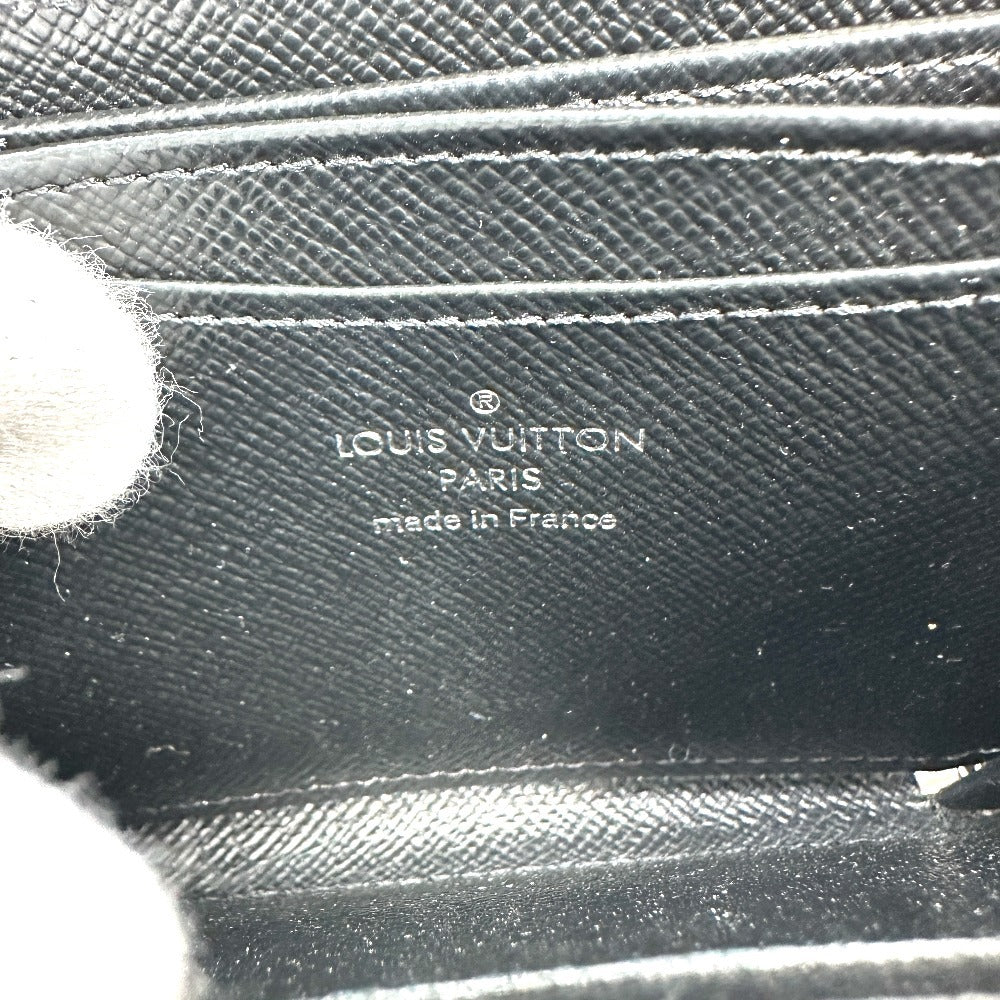 LOUIS VUITTON Coin case M63721 Epi Leather black Epi LV Stories Heart Zip around purse Women Used Authentic