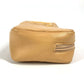 CHANEL Pouch leather beige Cambon line CC COCO Mark Women Used Authentic