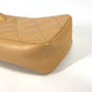 CHANEL Pouch leather beige Cambon line CC COCO Mark Women Used Authentic