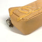 CHANEL Pouch leather beige Cambon line CC COCO Mark Women Used Authentic