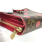 LOUIS VUITTON Folded wallet M95005 Monogram canvas Brown Monogram Cherry by Takashi Murakami Compact zip unisex(Unisex) Used Authentic