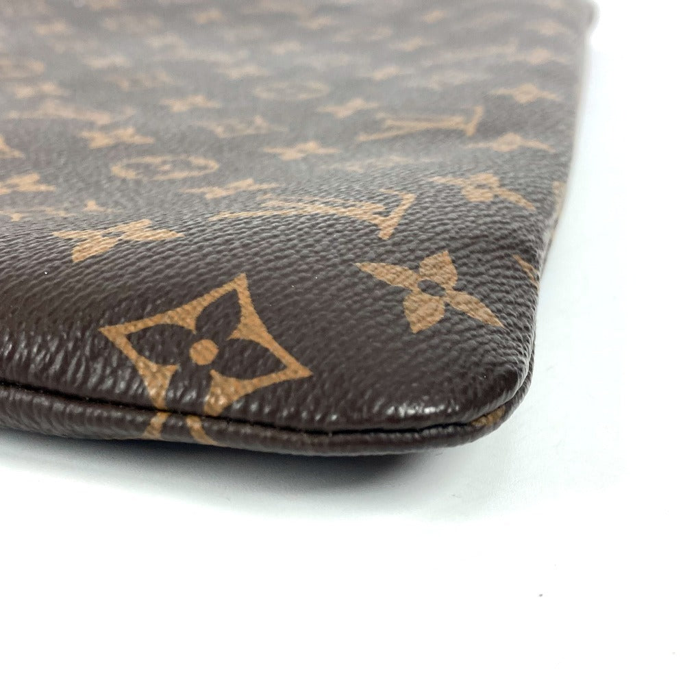 LOUIS VUITTON Clutch bag M43442 Monogram canvas Brown Monogram Etui Voyage GM unisex(Unisex) Used Authentic