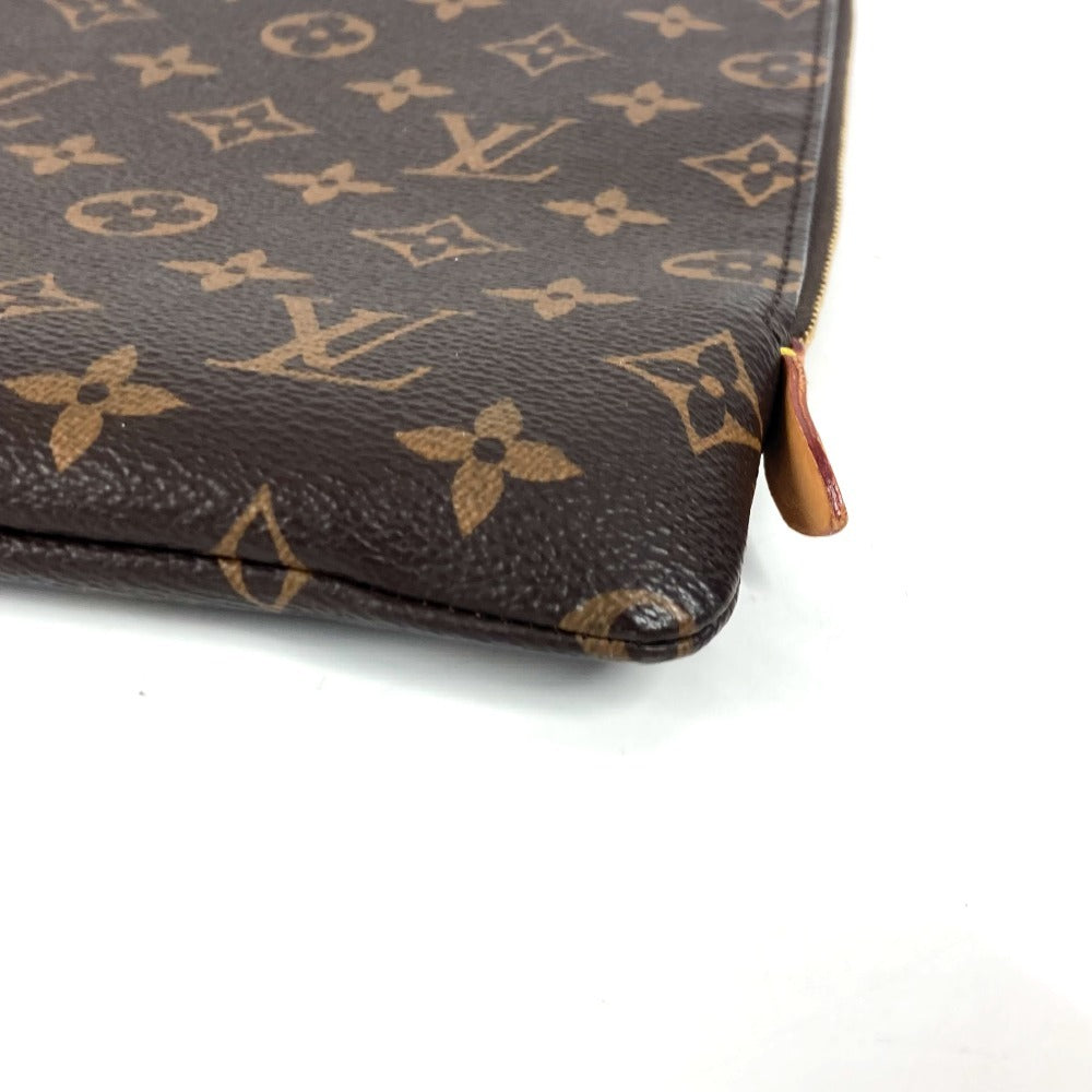 LOUIS VUITTON Clutch bag M43442 Monogram canvas Brown Monogram Etui Voyage GM unisex(Unisex) Used Authentic