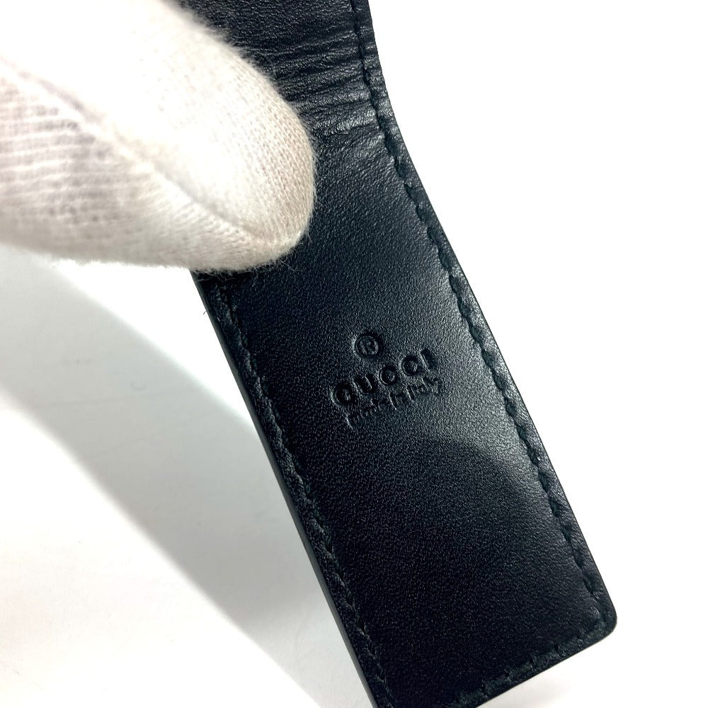 GUCCI Money clip 522867 Sima leather black GG Guccisima mens Used Authentic