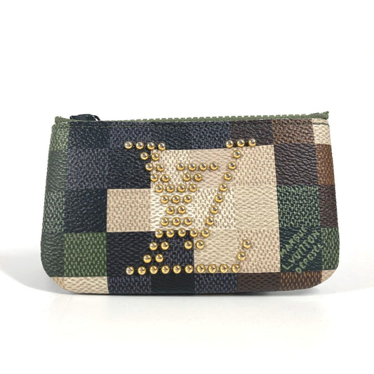 LOUIS VUITTON Coin case M83175 leather multicolor Damier Pop Pochette Cre Women(Unisex) Used Authentic