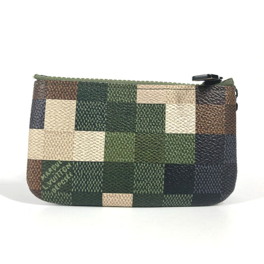 LOUIS VUITTON Coin case M83175 leather multicolor Damier Pop Pochette Cre Women(Unisex) Used Authentic