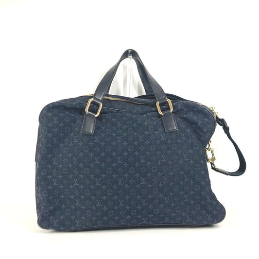 LOUIS VUITTON Boston Duffel bag M42331 Monogram mini canvas Navy Monogram mini Claudine Women Used Authentic