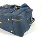 LOUIS VUITTON Boston Duffel bag M42331 Monogram mini canvas Navy Monogram mini Claudine Women Used Authentic