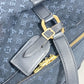 LOUIS VUITTON Boston Duffel bag M42331 Monogram mini canvas Navy Monogram mini Claudine Women Used Authentic