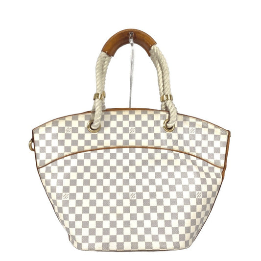 LOUIS VUITTON Shoulder Bag Damier Azur Canvas white Damier Azur Pomplon Women Used Authentic
