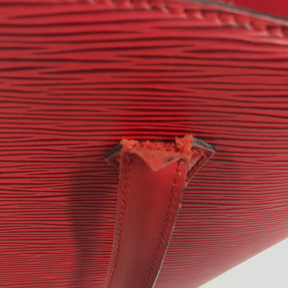 LOUIS VUITTON Handbag M52277 Epi Leather Red Epi Sun jack Women Used Authentic