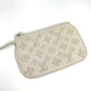 LOUIS VUITTON Shoulder Bag M94275 monogram mahina leather beige Monogram Mahina Serene PM Women Used Authentic