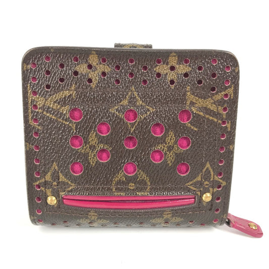 LOUIS VUITTON Folded wallet M95188 Monogram Perfo Canvas pink Monogram Perfo Compact zip