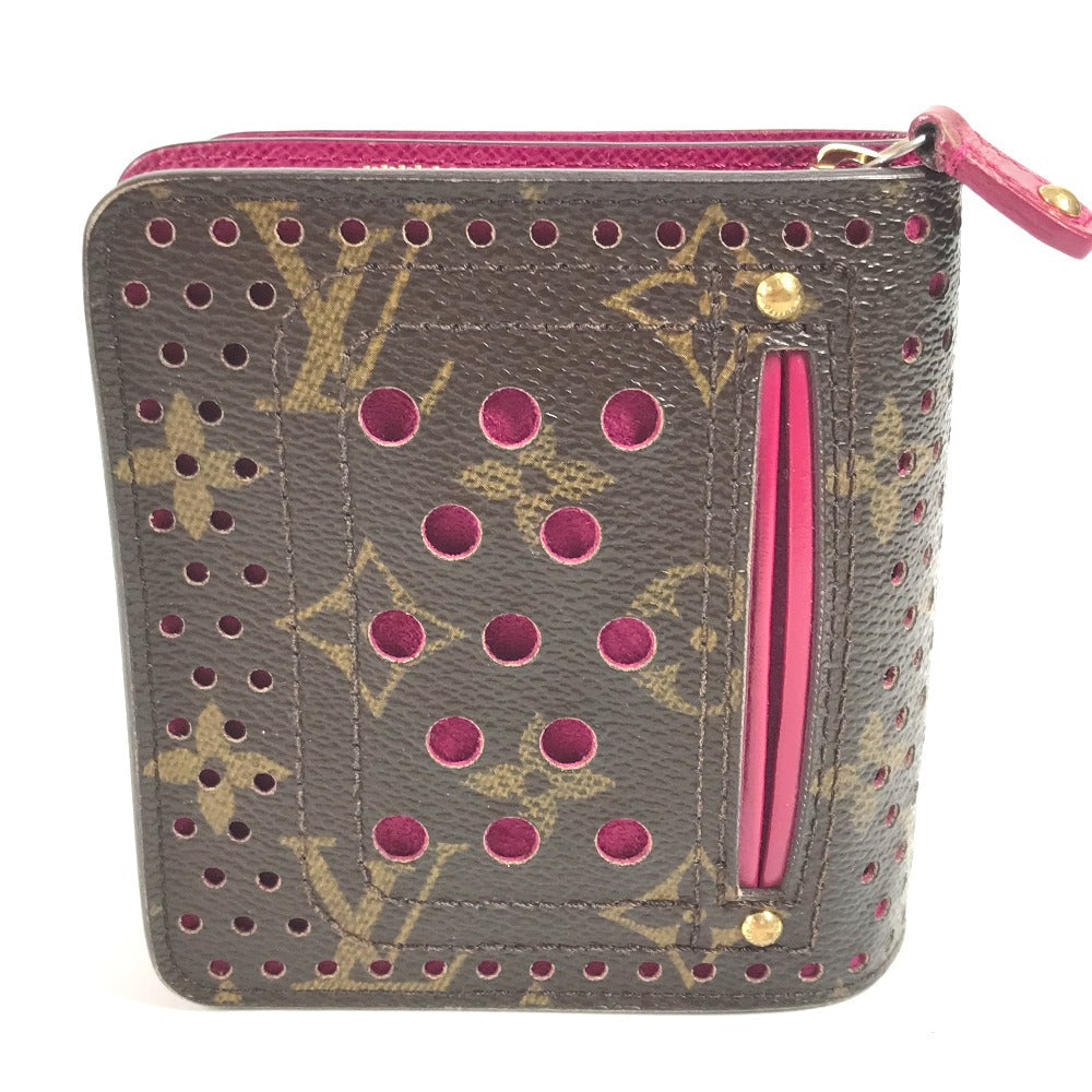 LOUIS VUITTON Folded wallet M95188 Monogram Perfo Canvas pink Monogram Perfo Compact zip