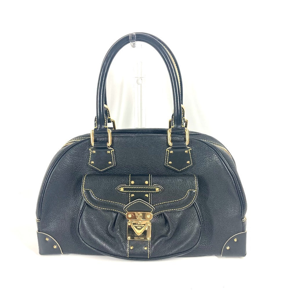 LOUIS VUITTON Handbag M91892 Suhari leather black Suhari Spaerb Women Used Authentic