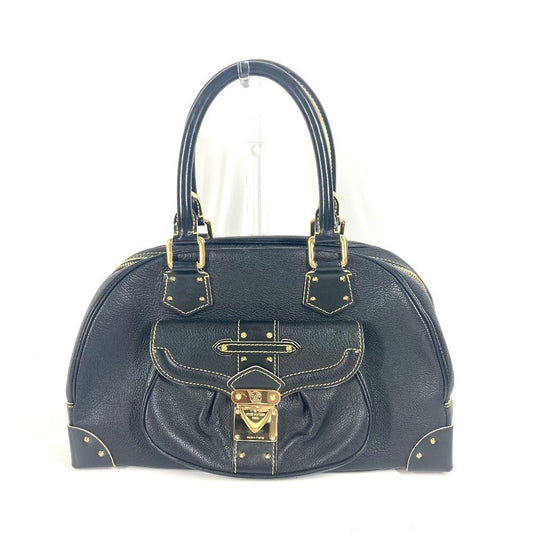 LOUIS VUITTON Handbag M91892 Suhari leather black Suhari Spaerb Women Used Authentic