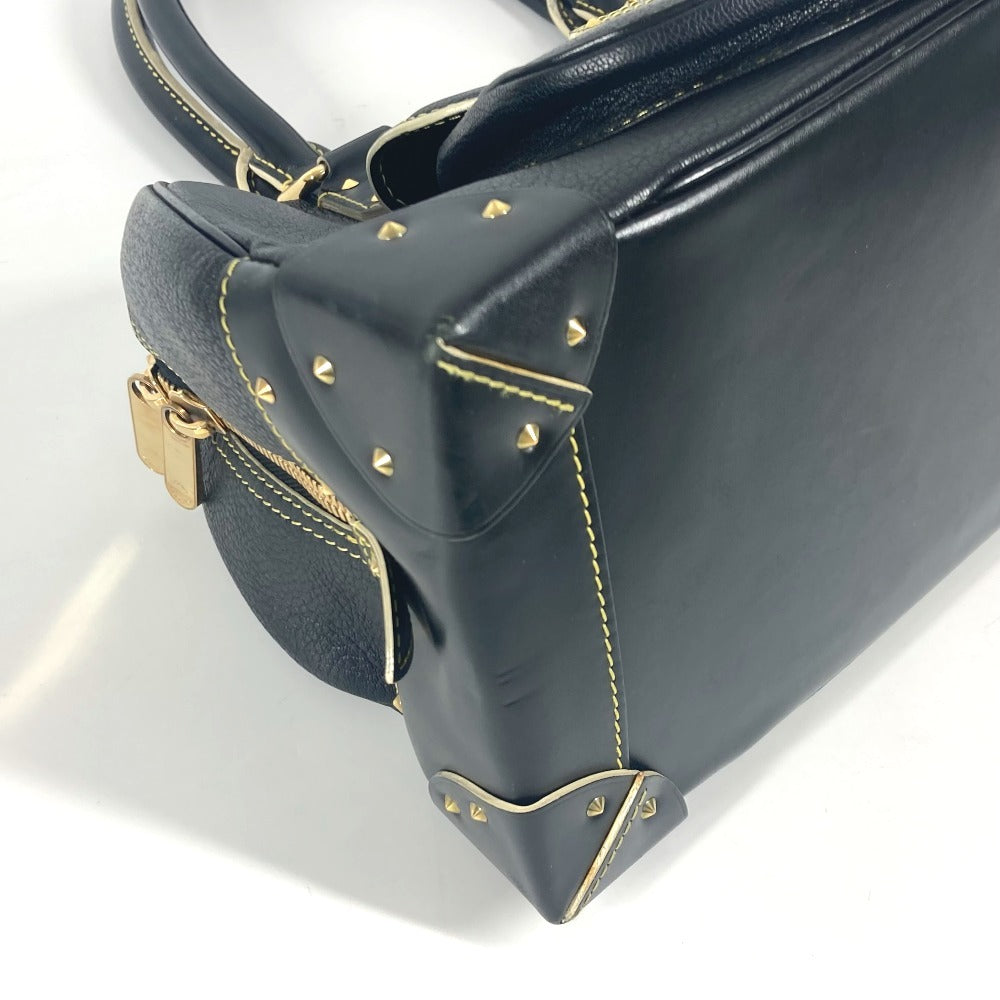LOUIS VUITTON Handbag M91892 Suhari leather black Suhari Spaerb Women Used Authentic