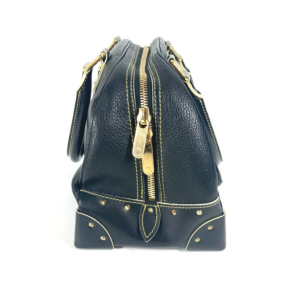 LOUIS VUITTON Handbag M91892 Suhari leather black Suhari Spaerb Women Used Authentic