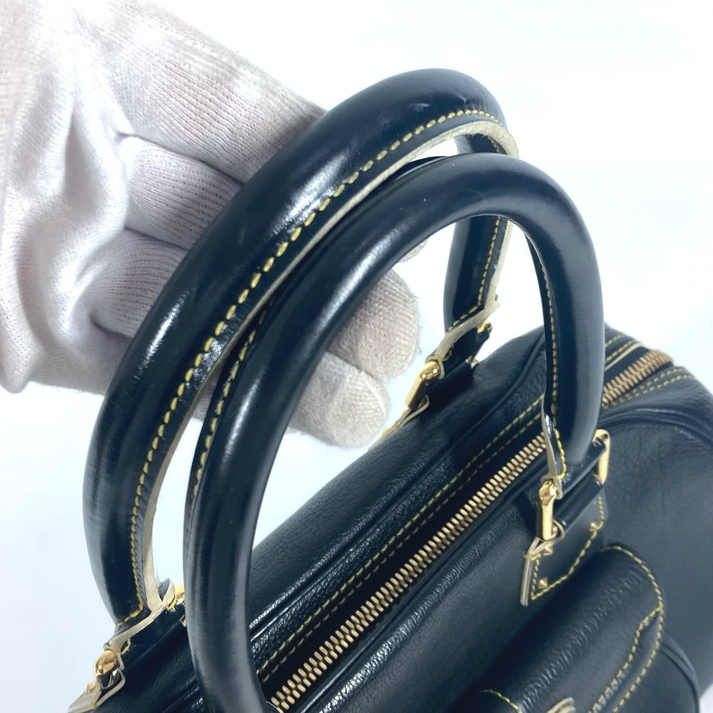 LOUIS VUITTON Handbag M91892 Suhari leather black Suhari Spaerb Women Used Authentic